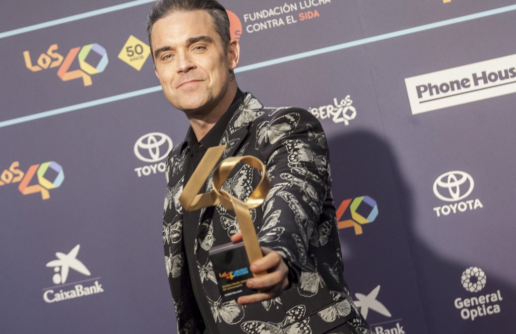 Robbie aux Los40 Music Awards : les photos