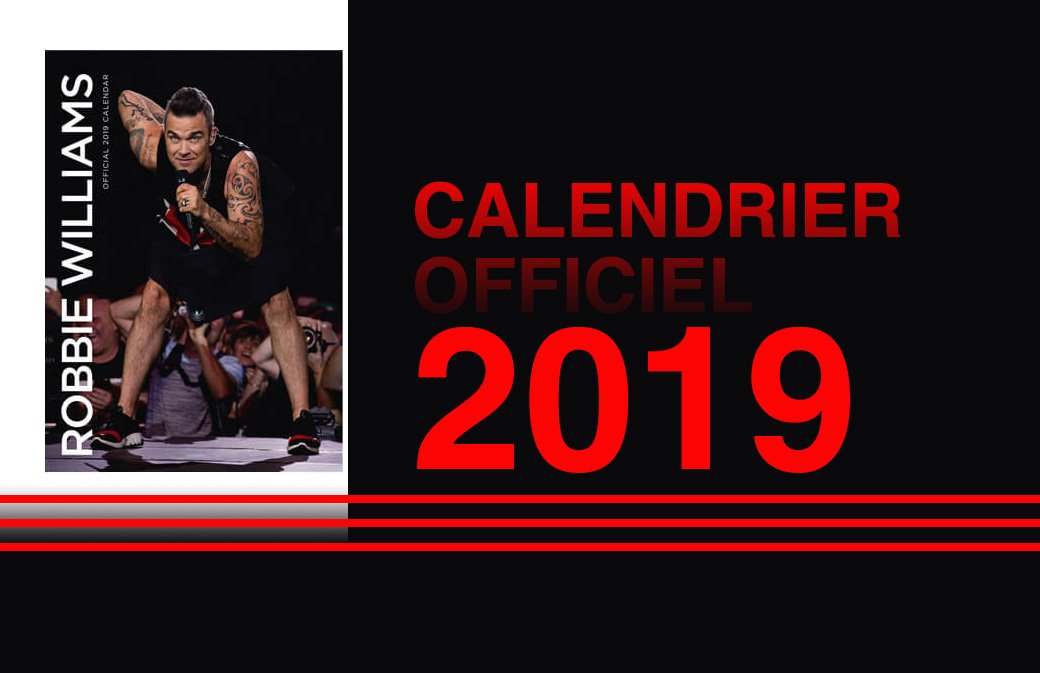 Calendrier Officiel 2019 : il arrive! Commandez-le maintenant!