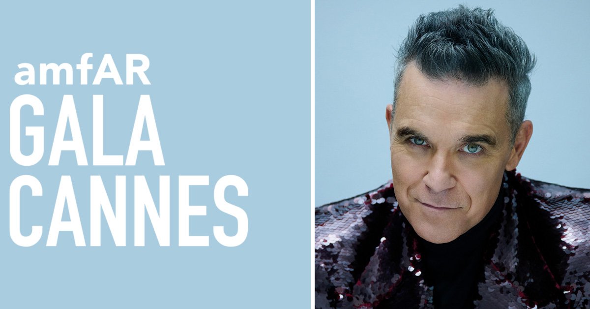 Robbie se produit à l'amfAR Gala de Cannes
