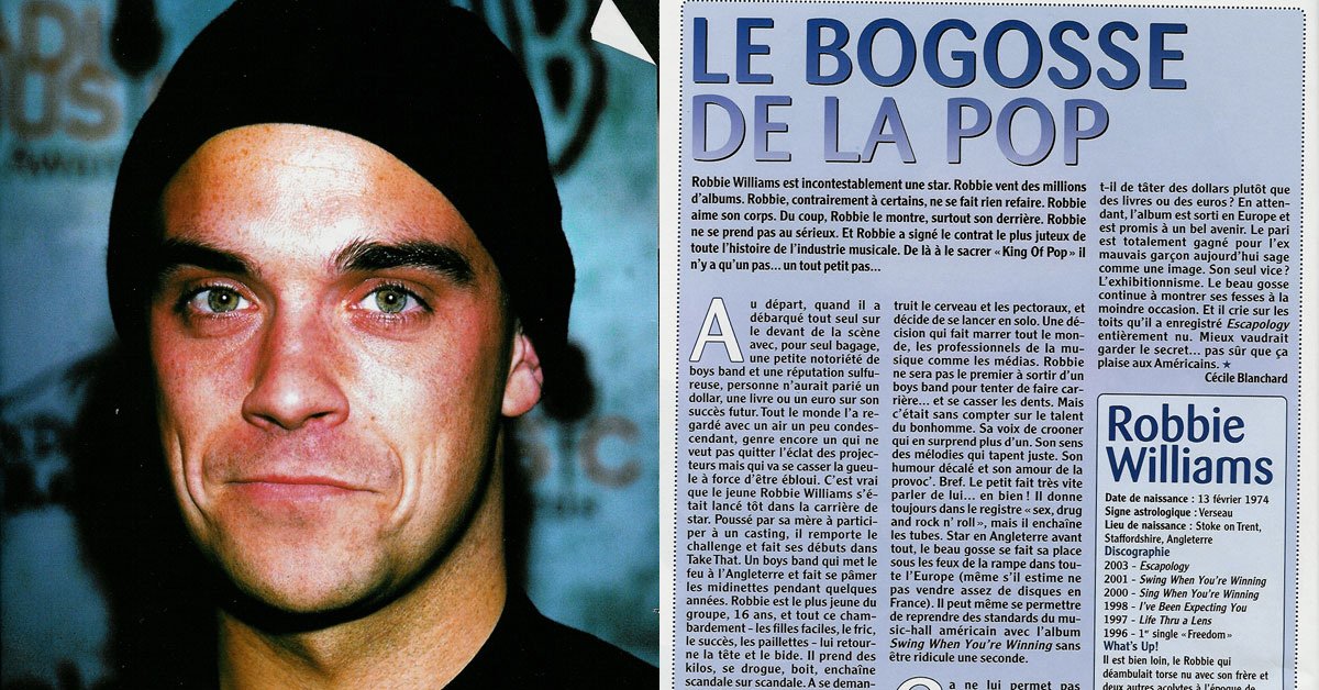 Article : Le Bogosse de la Pop