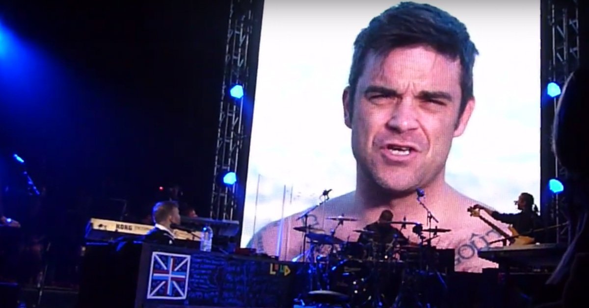 Robbie tout nu pour Gary
