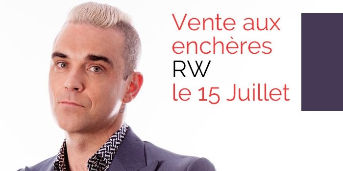 Robbie Williams met en vente sa collection le 15 Juillet !