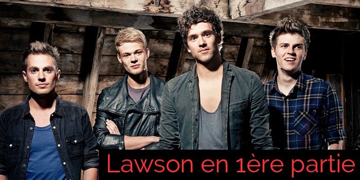 Lawson en 1ère partie en Australie