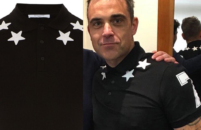 Point Mode : Robbie Williams choisit Givenchy