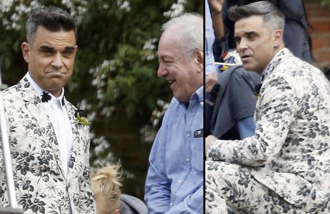 Robbie Williams : les premières photos de son nouveau clip