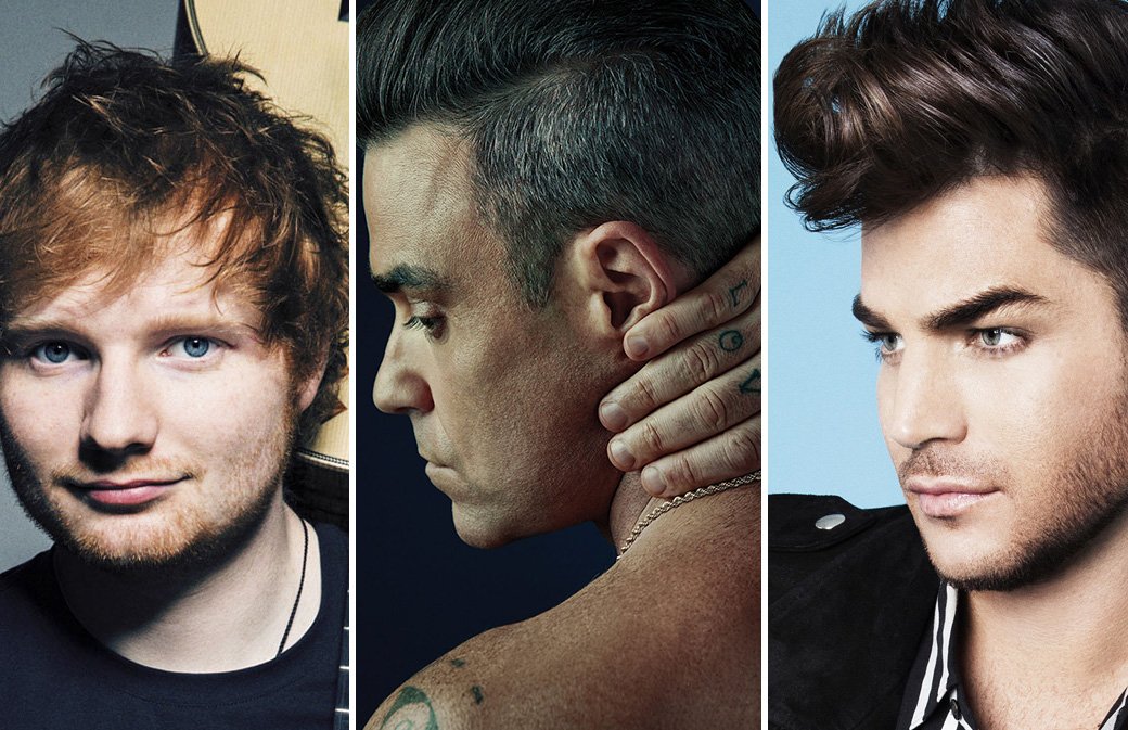 Bromance : Ed Sheeran, Robbie Williams et Adam Lambert
