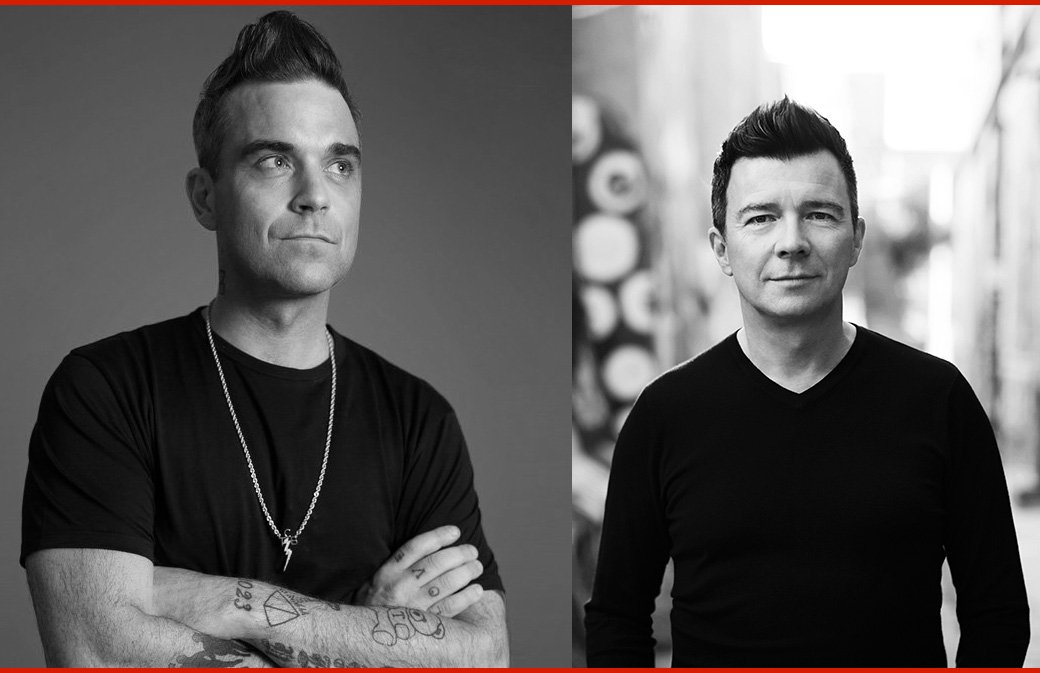 Manchester : Robbie en duo avec Rick Astley sur scène !