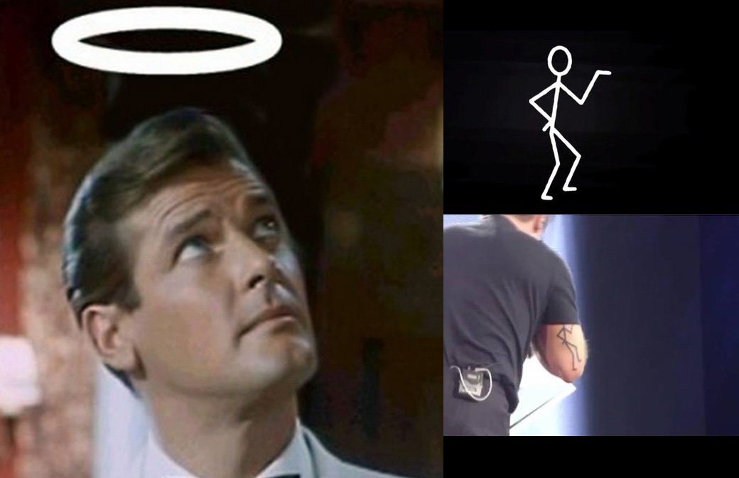 Tatouages : Robbie Williams rend hommage à Roger Moore