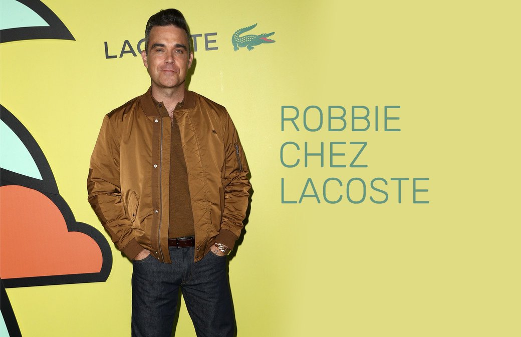 Exclusif : Robbie inaugure la réouverture d'une boutique Lacoste