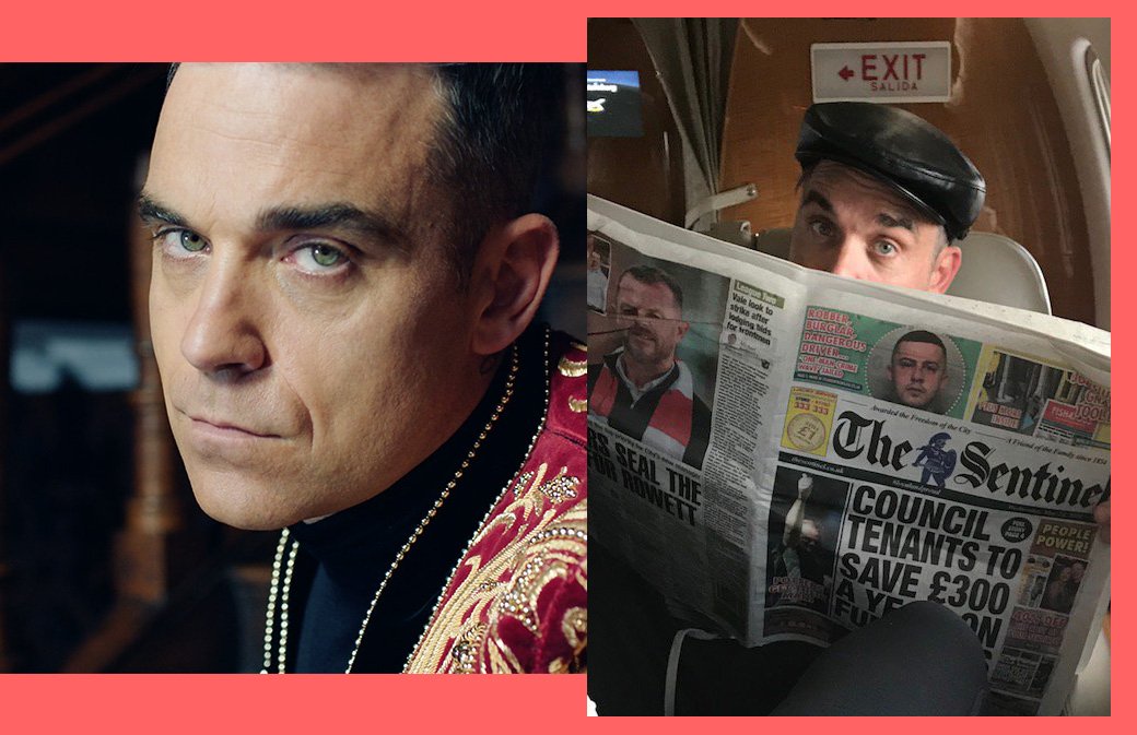 Robbie à Saint Petersbourg, Pete sur Twitter et Instagram en live