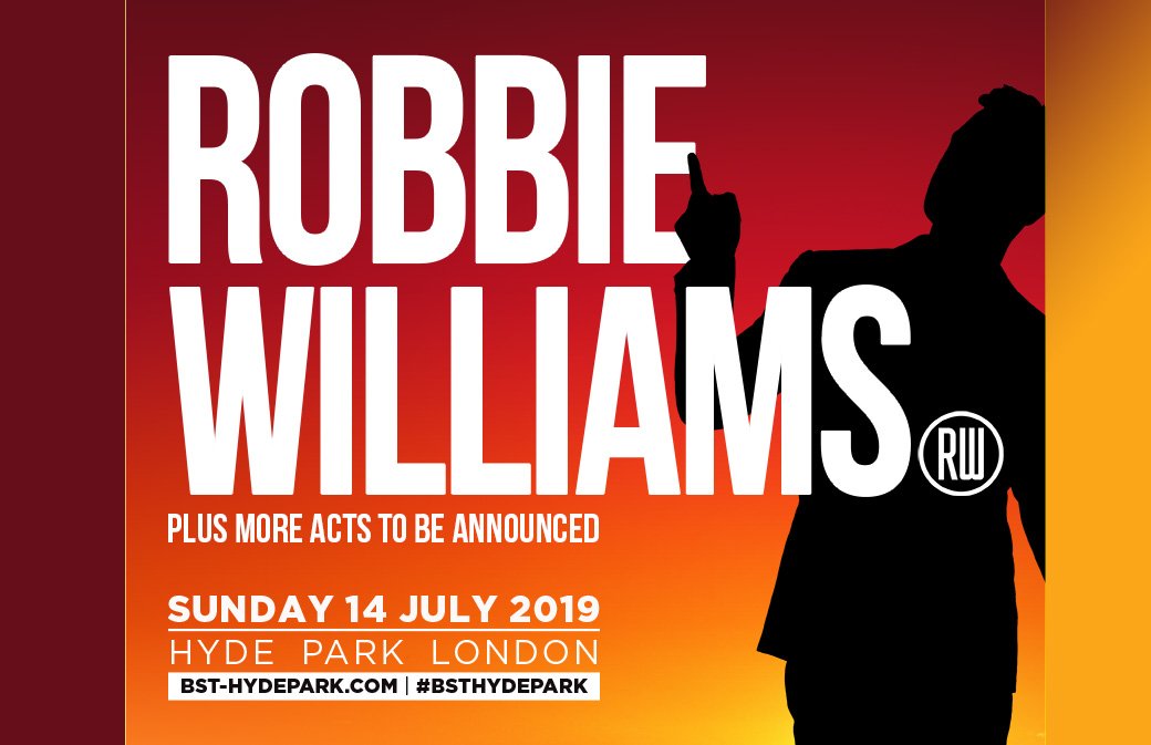 Robbie à Hyde Park : Catégories / Dates de mise en vente