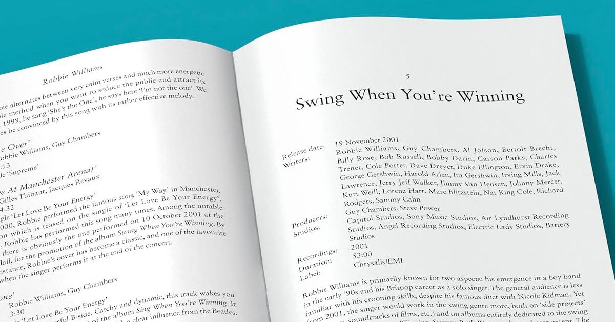 RW Song by Song : Le Preview!
