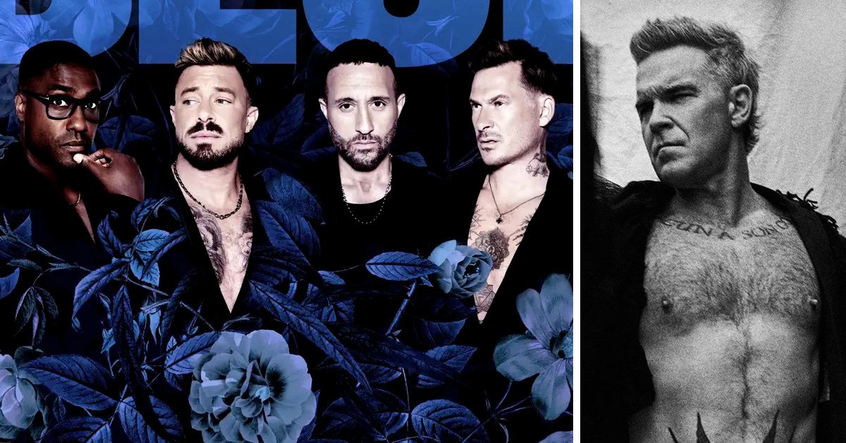 Robbie Williams écrit “Flowers” pour Blue : une collaboration née sur la route?