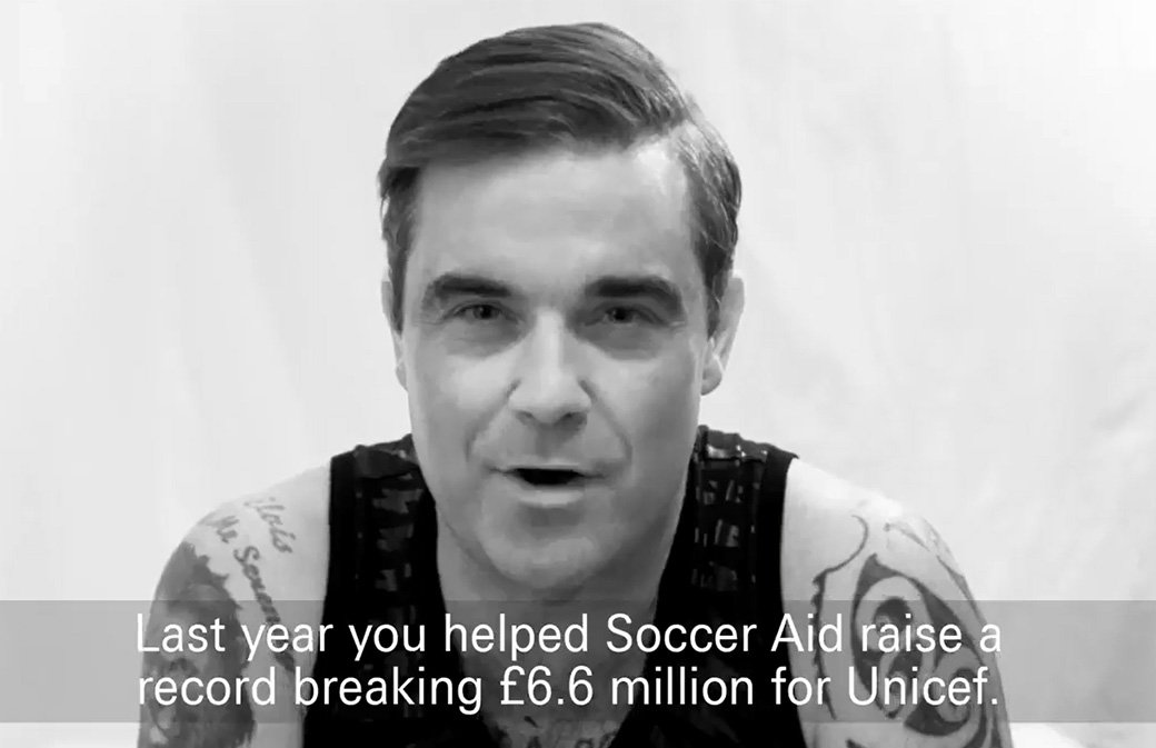 Unicef : Robbie Williams nous explique où va l'argent
